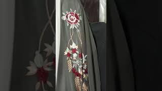 Ghorjet chiffone embroidery Gown style Abaya with stoller and belt 3500nashorts letestabaya [upl. by Mathi]