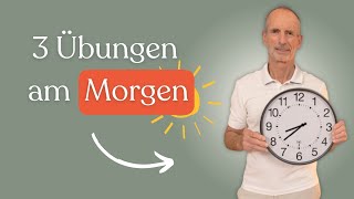 3 effektive Übungen für JEDEN Morgen [upl. by Atibat805]