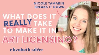 Can Art Licensing Pay a Full Time Income with Nicole Tamarin  Elizabeth Silver [upl. by Yorled]