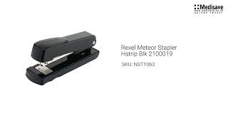 Rexel Meteor Stapler Hstrip Blk 2100019 NST1063 [upl. by Elynad432]