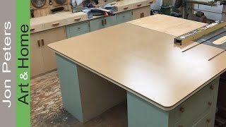 Repurpose Old Cabinet into New Table Saw Outfeed Table [upl. by Mcclelland]