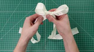 How to Tie a Perfect Bow in Ribbon [upl. by Pope]