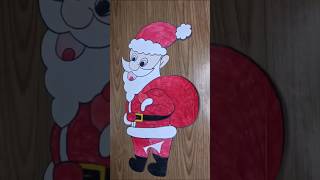 Santa Claus Drawing easy shorts christmas drawing easy 2024 [upl. by Ahsiruam]