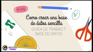 COMO CREAR UNA BASE DE DATOS EN ACCESS [upl. by Monson]