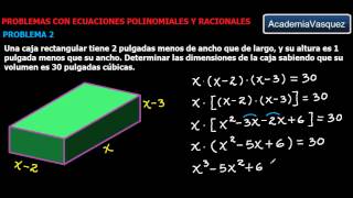 Problemas con Ecuaciones Polinomiales y Racionales Problema 2 [upl. by Amsirp844]