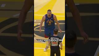 Jokic Was HEATED at this Ref shorts [upl. by Ettenwad]