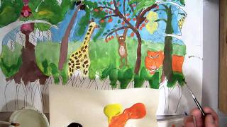 Painting the Tiger for Henri Rousseau JungleMOV [upl. by Volkan456]