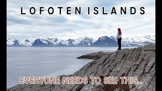 EVERYONE NEEDS TO SEE THIS  TOURING THE LOFOTEN ISLANDS [upl. by Swift52]