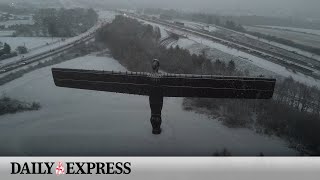 Snow and ice hit parts of UK as cold snap continues [upl. by Fred536]