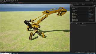 Unreal Engine 532  Tutorial  Upcoming Procedural Animating Excavator Robot [upl. by Bickart262]