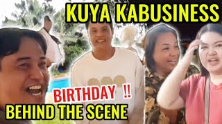 BEHIND THE SCENE  KUYA KABUSINESS BIRTHDAY  ELVIE VLOGS FAMILY [upl. by Akkina]