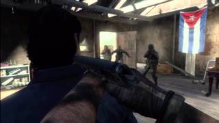 Call of Duty Black Ops 2  Raul Menendez gets shot [upl. by Modeerf]