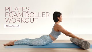 30 minute Pilates Foam Roller Workout  Mixed level [upl. by Ainerbas]