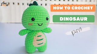 276  Dinosaur Amigurumi Free Pattern 13  How To Crochet Amigurumi Animal  AmiSaigon [upl. by Ynnad]