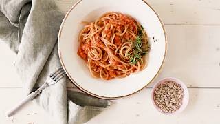 Pasta Bolognese with Lentils gluten free amp BIO [upl. by Theran]