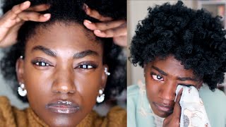 I tried a 4C Bantu Knot Out and Got a Breakdown Instead  StarPuppy vs Styling 4C Natural Hair [upl. by Eustazio]