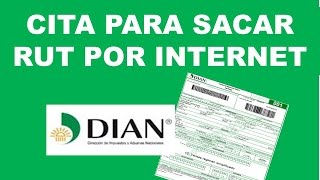 Como Solicitar Cita por internet en la DIAN para el RUT 2015 [upl. by Akihsat392]