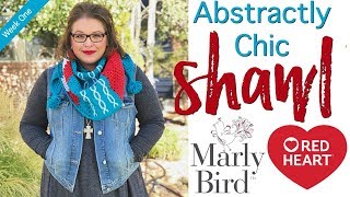 Free Crochet Shawl Pattern How to Crochet Abstractly Chic Shawl Week One right hand [upl. by Assyla]