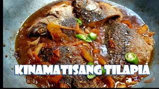 Kinamatisang Tilapia Recipe  Fish with Tomatoes  Lutong Pinoy [upl. by Schmeltzer]