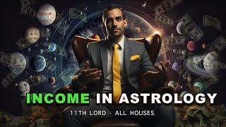 Your Income Sources  11th Lord in 12 Houses  Lunar Astro [upl. by Veejar]