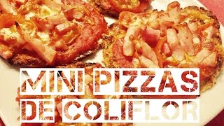 mini pizzas de coliflor [upl. by Alithea761]