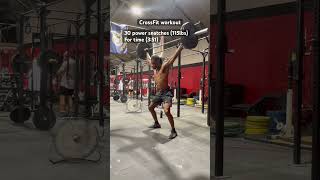 CrossFit workoutpower snatches for time crossfit gymworkout fitness motivation [upl. by Ayek]