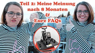 Transferpresse Ridgeyard 8 in 1 Hitze Presse ❗ Review nach 8 Monaten ❗ MuGuang [upl. by Curkell224]