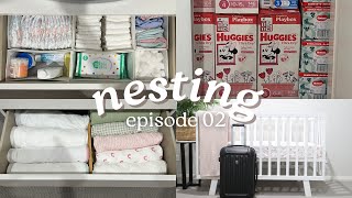 NESTING VLOG Laundry  Organisation  Nursery Reveal [upl. by Arnelle]