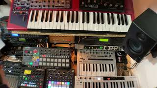 Uranium  SY85 DrumStation Digitone TD3 RD6 MMT8 AStation Nord Lead 2X MicroFreak [upl. by Issiah]