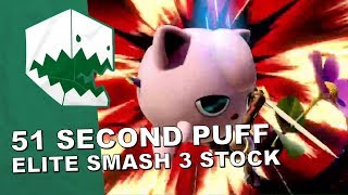 51second 3stock with Jigglypuff on Elite Ranked by Hungrybox [upl. by Howenstein]