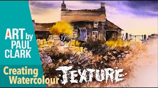 How to Paint an Old Cottage in Watercolour using Lots of Texture [upl. by Nolrev]