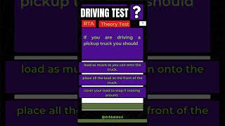 Dubai 2024 driving theory test quiz [upl. by Idou]