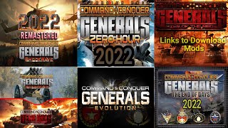 Top 5 amp Best Mods for Command and Conquer Generals with links to Download [upl. by Gridley275]