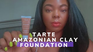 New  Tarte Amazonian Clay 16hr Foundation [upl. by Nay573]