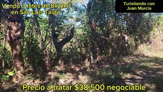 3 lotes en venta 8x21m² en San Luis Talpa [upl. by Benita442]