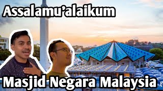 PERTAMA KALI Sholat Di Masjid Negara Malaysia [upl. by Nnod]