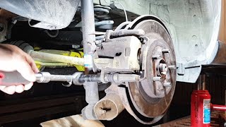 How to take out the Rotor Disc Brake  Brakes Caliper And Brake pads on Urban Cruiser 4wd 2012 [upl. by Ury]