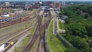 Amersfoort Trainspotting by Drone [upl. by Suoirrad195]