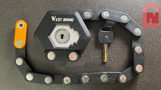 West Biking Folding Bike Lock Picked [upl. by Lamb]