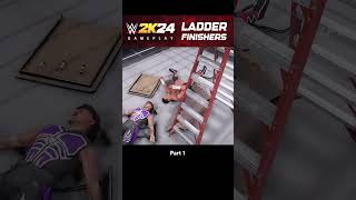 WWE 2K24 ALL LADDER FINISHERS [upl. by Anamor]