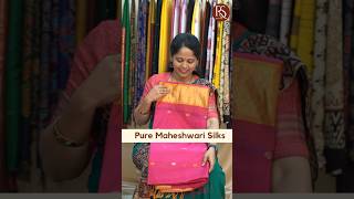 Pure Maheshwari silk sarees in elegant color combinations WhatsApp 9100062127 maheshwarisarees [upl. by Junius]