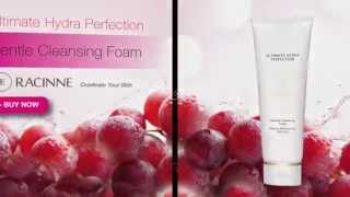 Best Facial Skin Cleanser by Racinne with Antioxidants  Grapeseed Oil amp Cactus Flower Extracts [upl. by Namreg]