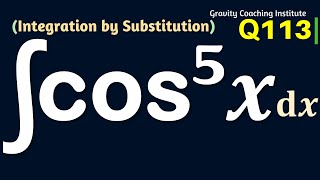 Q113  Evaluate ∫ cos5⁡x dx  Integral of cos power 5 x  Integration of cos power 5 x  Class 12 [upl. by Niwdla]