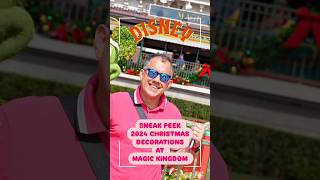 2024 SNEAK PEEK OF Disney MAGIC KINGDOM CHRISTMAS DECORATIONS christmas disneytraditions disney [upl. by Savill]