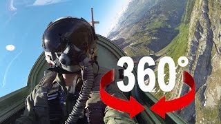 360° cockpit view  PC7 Flight Training  Swiss Air Force [upl. by Jackie]