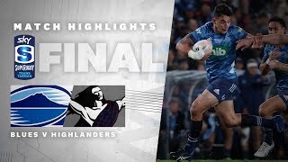 FINAL HIGHLIGHTS  Blues v Highlanders Sky Super Rugby TransTasman [upl. by Anilram]