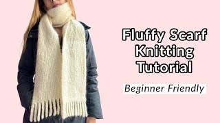 How to knit a scarf for beginners A stepbystep tutorial [upl. by Iredale76]