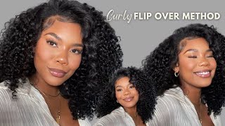 Flip Over Method Sew In with Curly Hair Ft Wiggins Hair [upl. by Ahsinawt]