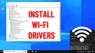 How to install any WiFi Driver on Windows 1087 [upl. by Heshum]