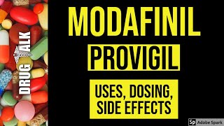 Modafinil Provigil  Uses Dosing Side Effects [upl. by Fillbert]